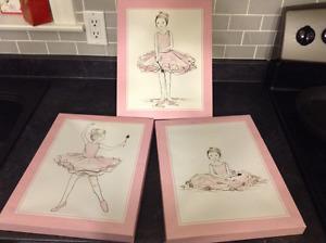 Set of 3 ballerina prints