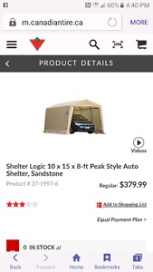 Shelter logic 10 x 20