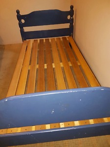 Single wooden bed frame