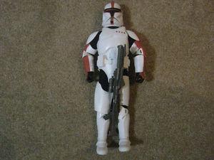 Star Wars 12 Inch RED CLONE TROOPER Action Figure