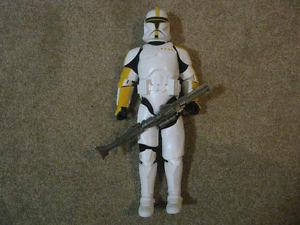 Star Wars 12 Inch YELLOW CLONE TROOPER Action Figure