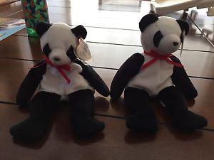TY Beanie Babies Fortune the Panda