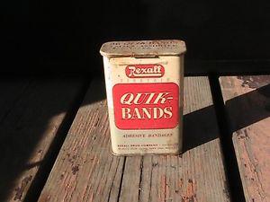 VINTAGE REXALL METAL BANDAGE CAN