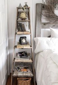 Vintage Ladder as Shelf, bedside table, or...?