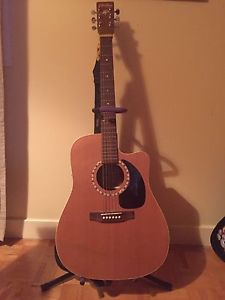 Wanted: Art & Luthiere Acoustic-Electric Guitar + Stand +