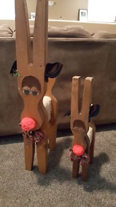 Wooden Christmas reindeer