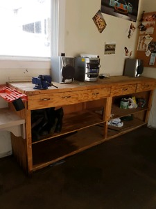 Work bench or cabinet for garage
