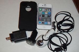 like new condition white iphone4s with telus. with