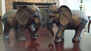 2 Decorative Elephants