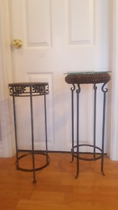 2 plant stands