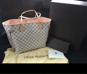 Authentic Louis Vuitton Neverfull MM Azur