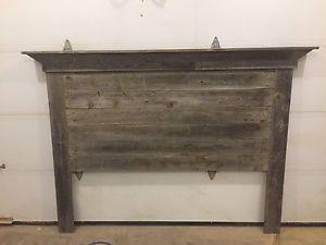 Barnwood head board