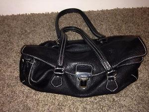 Black Prada leather hangbag purse