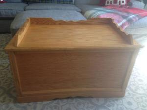 Charming wood chest
