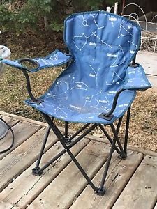 Child's camping chair with astrological star positions
