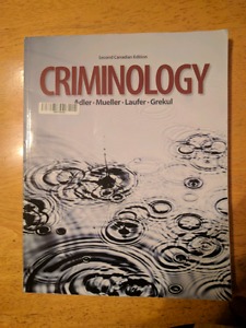 Criminology Second Canadian Edition