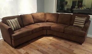 Dark Brown Sectional still in the wrapping $800 FREE