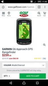 GARMIN G6 Approach GPS Rangefinder