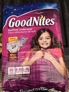 GoodNites for girls L-XL