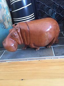Hand carved hippopotamus for sale