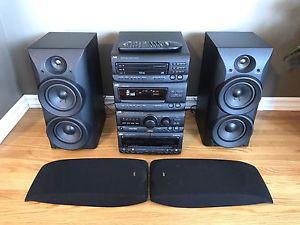 JVC All in one System 3CD /Radio /Tape deck CA-D8T Component