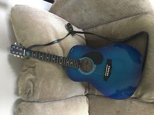 Jay jr teal blue 3/4 guitar