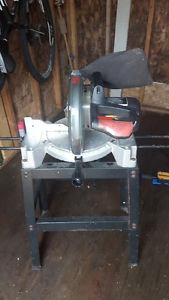 Mastercraft 10 in Chop Saw, Mitre Saw with Stand