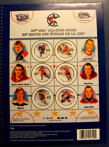NHL Hockey Canada Post All Star Stamps with Gretzky