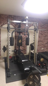 Nautilus Smith machine home gym
