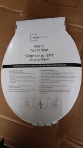 New plastic toilet seat