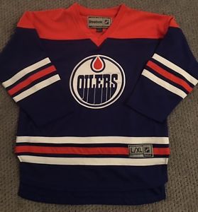 OILERS JERSEY YOUTH L/XL - Mint Condition