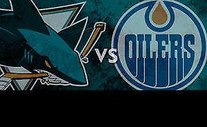 Oilers vs Sharks FRI April 14th*CLUB SEATS 3 together*lower