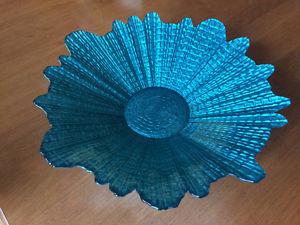 Pretty teal decorative dish