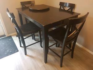 Real wood table and chairs