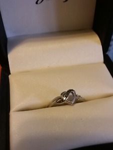 Ring size 7, white gold