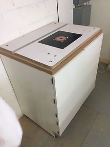 Router table with insert