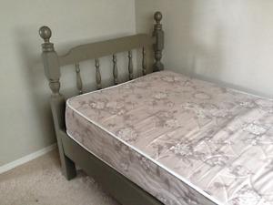 Single Bed and mattress