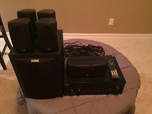 Sony receiver and Polks speaker system