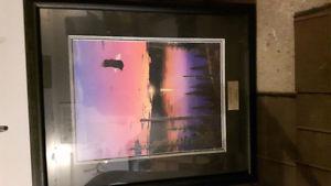 Spirit in the Sky Skrimshaw Print framed