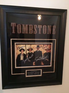 Tombstone Signed Memorabilia. 4 Signatures.