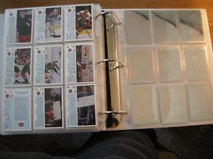 UPPER DECK HOCKEY SETS - IN PAGES AND BINDERS