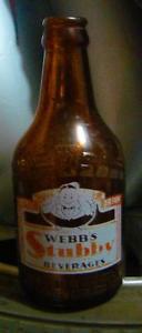 Vintage Brown Stubby Beverages Bottle