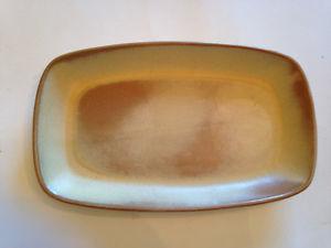Vintage Frankoma Desert Gold Platter Plate Serving Tray #5PS