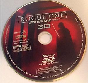 Wanted: ROGUE ONE 3D BLURAY DISC ONLY