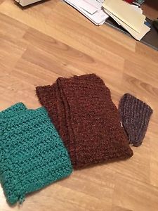 Winter scarves and headband