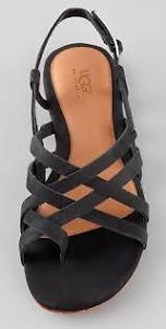 Women's black Ugg sandals size 7