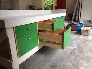 Work Bench with Drawers