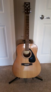 Yamaha Acoustic Guitar with Stand - Excellent Condition