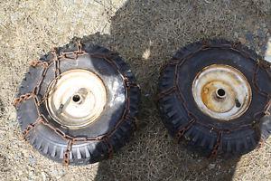 snow blower tires and chains