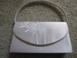 white clutch purse